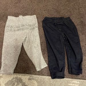 Two carters pants 12M